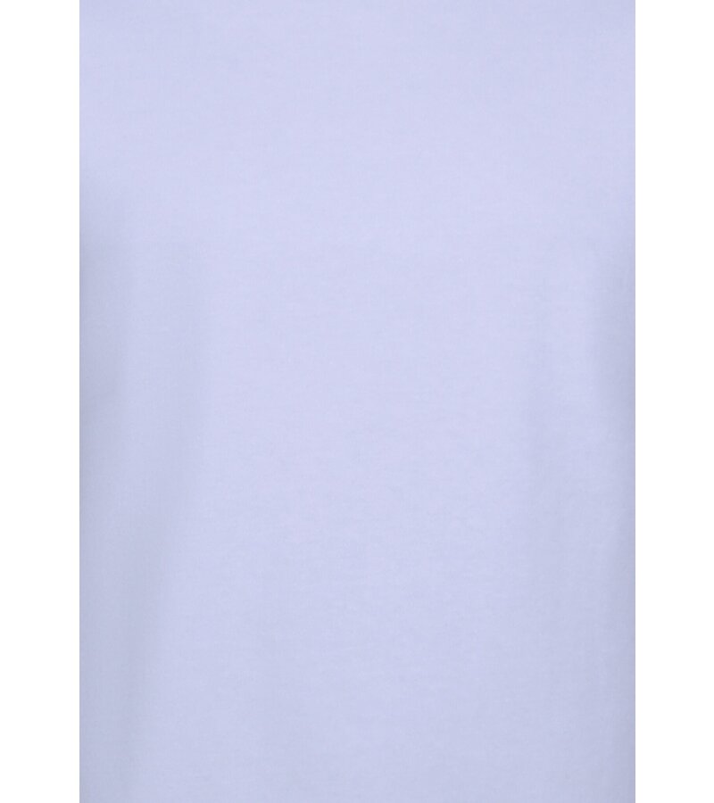 New Ment Camiseta holgada para hombre - Camiseta lisa en blanco - 6530 - Blanco