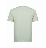 New Ment Camiseta Oversize para Hombre - Camiseta Lisa Blanca - 6530 - Beige