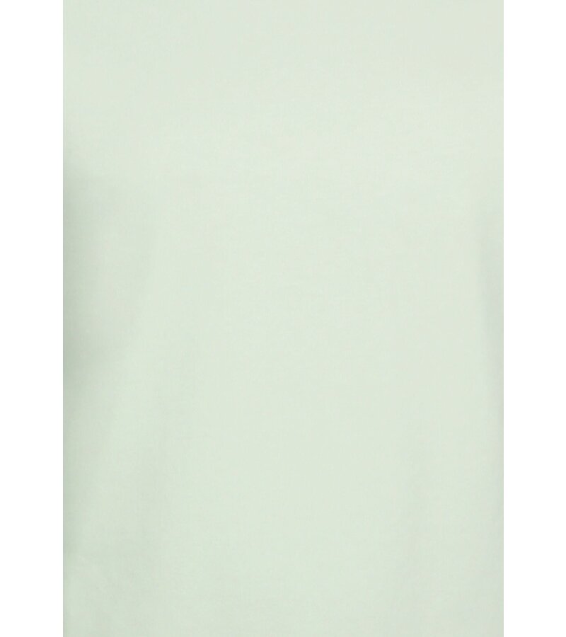 New Ment Camiseta Oversize para Hombre - Camiseta Lisa Blanca - 6530 - Beige