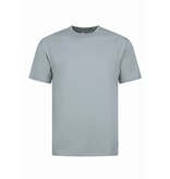 New Ment Camiseta holgada para hombre - Camiseta lisa blanca - 6530 - Gris