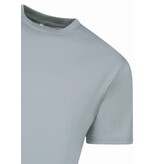 New Ment Camiseta holgada para hombre - Camiseta lisa blanca - 6530 - Gris