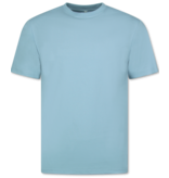 New Ment Camiseta Oversize para Hombre - Camiseta Lisa Blanca - 6530 - Azul