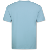 New Ment Camiseta Oversize para Hombre - Camiseta Lisa Blanca - 6530 - Azul