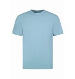 New Ment Camiseta Oversize para Hombre - Camiseta Lisa Blanca - 6530 - Azul