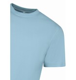 New Ment Camiseta Oversize para Hombre - Camiseta Lisa Blanca - 6530 - Azul