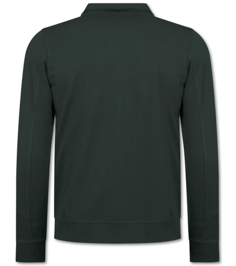 Baker's Camiseta interior con cremallera para hombre - Sin capucha - Chaleco deportivo para hombre - 579 - Negro