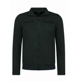 Baker's Camiseta interior con cremallera para hombre - Sin capucha - Chaleco deportivo para hombre - 579 - Negro