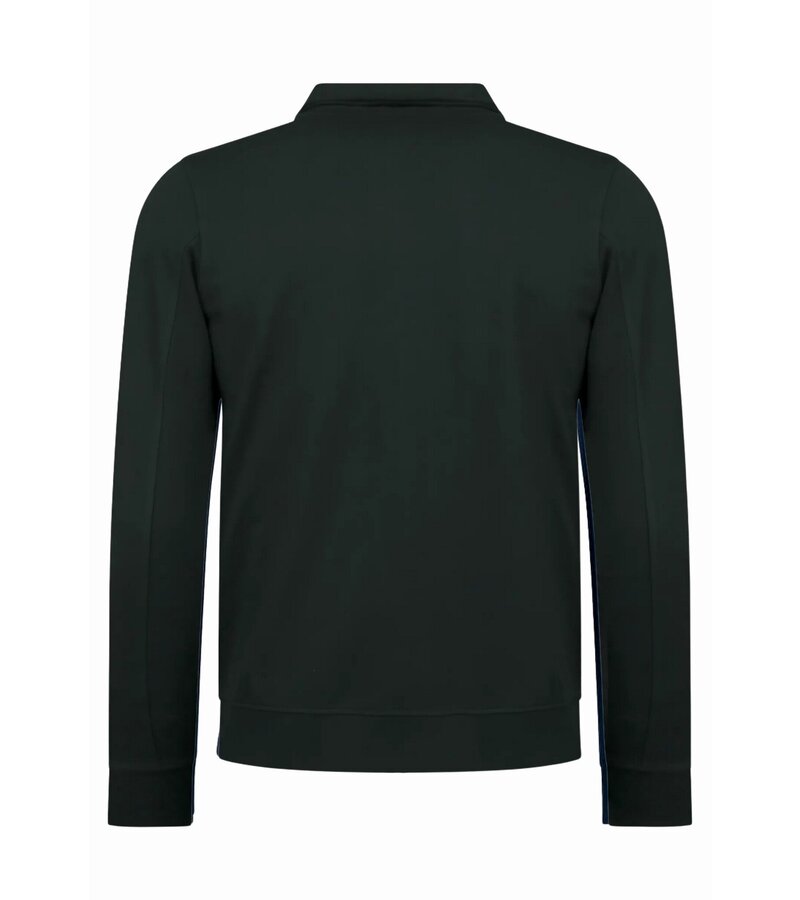 Baker's Camiseta interior con cremallera para hombre - Sin capucha - Chaleco deportivo para hombre - 579 - Negro