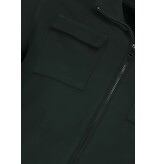 Baker's Camiseta interior con cremallera para hombre - Sin capucha - Chaleco deportivo para hombre - 579 - Negro