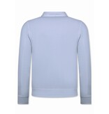 Baker's Camiseta interior con cremallera para hombre - Sin capucha - Chaleco deportivo para hombre - 579 - Blanco