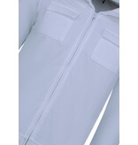 Baker's Camiseta interior con cremallera para hombre - Sin capucha - Chaleco deportivo para hombre - 579 - Blanco