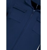 Baker's Camiseta interior con cremallera para hombre - Sin capucha - Chaleco deportivo para hombre - 579 - Azul