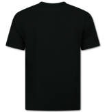 Enos Conjunto de verano para hombre - Oversize acanalado - Conjunto de dos piezas - Conjunto - F-918 - Negro