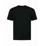 Enos Conjunto de verano para hombre - Oversize acanalado - Conjunto de dos piezas - Conjunto - F-918 - Negro