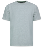 Enos Conjunto de verano para hombre - Oversize acanalado - Conjunto de dos piezas - Conjunto doble - Conjunto a juego - F-918 - Gris