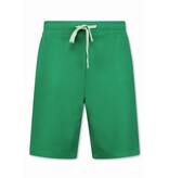 Enos Conjunto de verano para hombre - Oversize acanalado - Conjunto de dos piezas - Conjunto doble - Conjunto a juego - F-918 - Verde