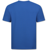 Enos Conjunto de verano para hombre - Oversize acanalado - Conjunto de dos piezas - Conjunto - F-918 - Azul