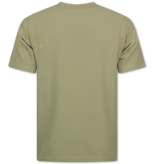 Enos Conjunto de verano para hombre - Dos piezas - Acanalado - Conjunto - F-918 - Marrón