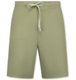 Enos Conjunto de verano para hombre - Dos piezas - Acanalado - Conjunto - F-918 - Marrón