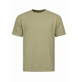 Enos Conjunto de verano para hombre - Dos piezas - Acanalado - Conjunto - F-918 - Marrón