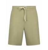 Enos Conjunto de verano para hombre - Dos piezas - Acanalado - Conjunto - F-918 - Marrón