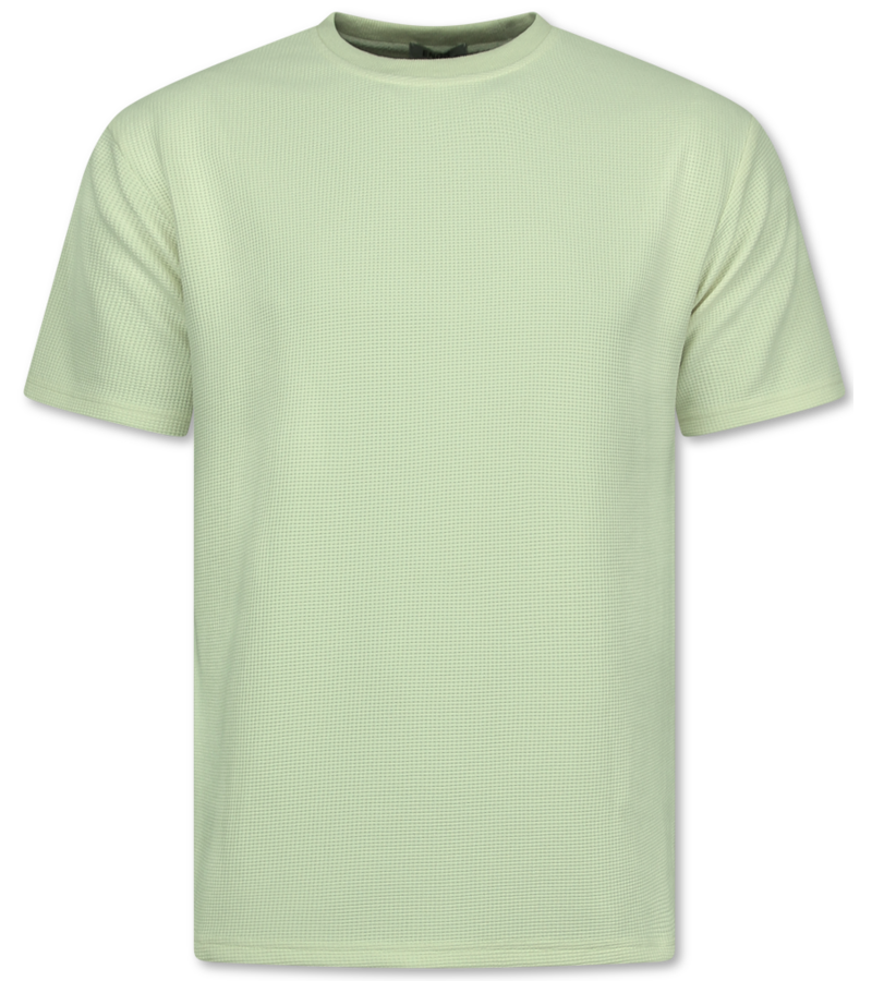 Enos Conjunto de verano para hombre - Oversize acanalado - Conjunto de dos piezas - Conjunto combinado - F-918 - Beige