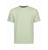 Enos Conjunto de verano para hombre - Oversize acanalado - Conjunto de dos piezas - Conjunto combinado - F-918 - Beige