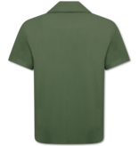 Enos Conjunto de dos piezas - Camisa holgada de canalé - Conjunto de verano para hombre - Conjunto de dos piezas - Conjunto - F-915 - Verde