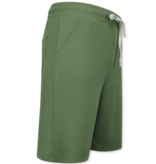 Enos Conjunto de dos piezas - Camisa holgada de canalé - Conjunto de verano para hombre - Conjunto de dos piezas - Conjunto - F-915 - Verde