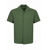 Enos Conjunto de dos piezas - Camisa holgada de canalé - Conjunto de verano para hombre - Conjunto de dos piezas - Conjunto - F-915 - Verde