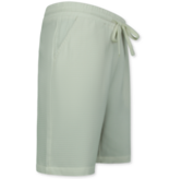 Enos  Camisa oversize acanalada - Conjunto de verano para hombre - Conjunto de dos piezas - Conjunto - MG-009 - Beige