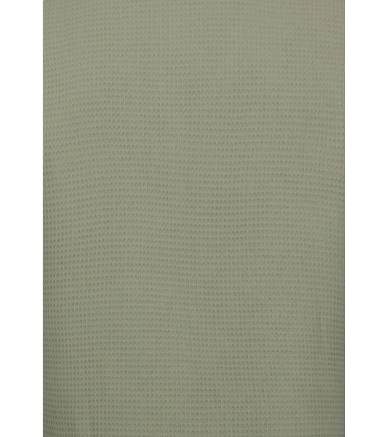 Enos  Camisa oversize acanalada - Conjunto de verano para hombre - Conjunto de dos piezas - Conjunto a juego - MG-009 - Gris