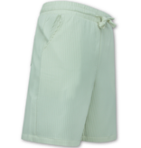 Enos Camisa oversize acanalada - Conjunto de verano para hombre - Camiseta corta para hombre / Camisa oversize para hombre - Conjunto doble - F-919 - Beige