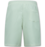 Enos Camisa oversize acanalada - Conjunto de verano para hombre - Camiseta corta para hombre / Camisa oversize para hombre - Conjunto doble - F-919 - Beige