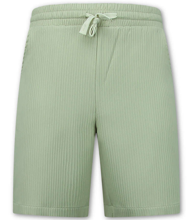 Enos Twinset - Conjunto de verano para hombre - Camisa holgada de canalé - Pantalón corto para hombre / Camiseta holgada para hombre - F-919 - Marrón