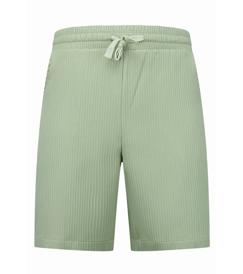 Enos Twinset - Conjunto de verano para hombre - Camisa holgada de canalé - Pantalón corto para hombre / Camiseta holgada para hombre - F-919 - Marrón