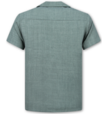 Enos Conjunto de lino - Conjunto de verano de lino para hombre - Camisa de lino para hombre - Pantalones de verano para hombre - MG-011 - Gris