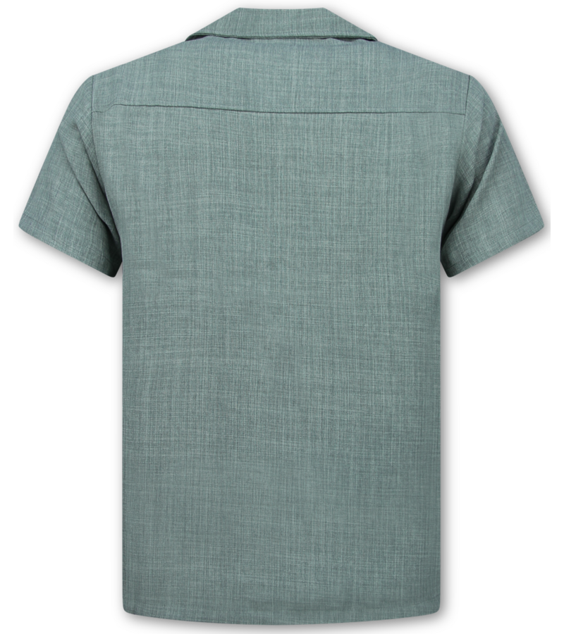 Enos Conjunto de lino - Conjunto de verano de lino para hombre - Camisa de lino para hombre - Pantalones de verano para hombre - MG-011 - Gris