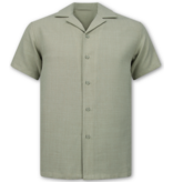 Enos Conjunto de lino - Conjunto de verano de lino para hombre - Camisa de lino para hombre - Pantalones de verano para hombre - MG-011 - Beige