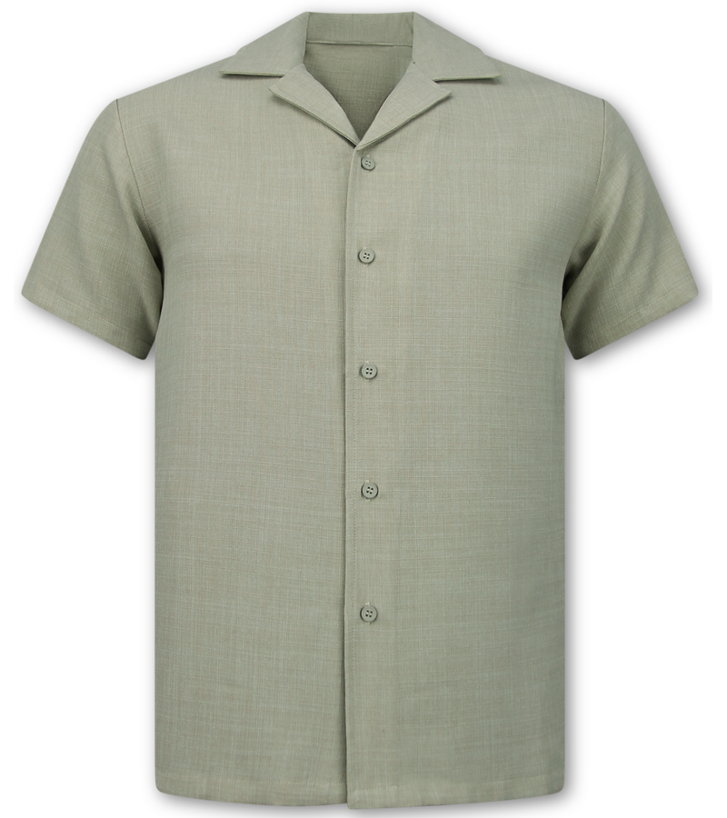 Enos Conjunto de lino - Conjunto de verano de lino para hombre - Camisa de lino para hombre - Pantalones de verano para hombre - MG-011 - Beige