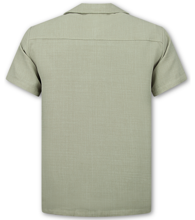 Enos Conjunto de lino - Conjunto de verano de lino para hombre - Camisa de lino para hombre - Pantalones de verano para hombre - MG-011 - Beige