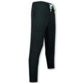 Enos Conjunto de lino de verano para hombre - Conjunto de lino para hombre - Camisa de lino para hombre - Pantalón de verano para hombre - MG-012 - Negro