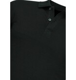 True Rise Polo de hombre - Polo de manga corta para hombre - Polo ajustado para hombre - A150 - Negro