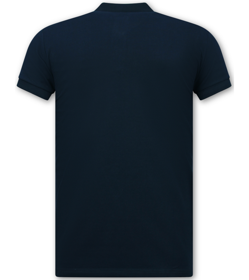 True Rise Polo de hombre - Polo de manga corta para hombre - Polo de hombre - Corte ajustado - A150 - Azul oscuro