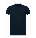 True Rise Polo de hombre - Polo de manga corta para hombre - Polo de hombre - Corte ajustado - A150 - Azul oscuro