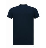 True Rise Polo de hombre - Polo de manga corta para hombre - Polo de hombre - Corte ajustado - A150 - Azul oscuro