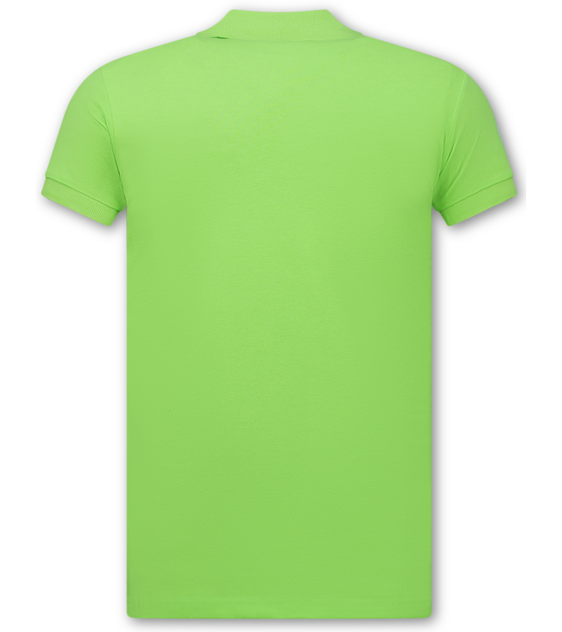 True Rise Polo de hombre - Polos de manga corta para hombre - Polo de hombre - Corte ajustado - A150 - Verde
