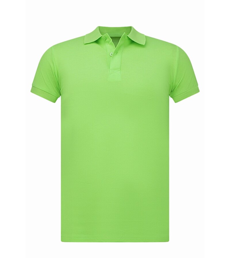 True Rise Polo de hombre - Polos de manga corta para hombre - Polo de hombre - Corte ajustado - A150 - Verde