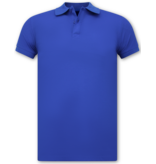 True Rise Polo de hombre - Polo de manga corta - Polo de hombre - Corte ajustado - A150 - Azul cobalto