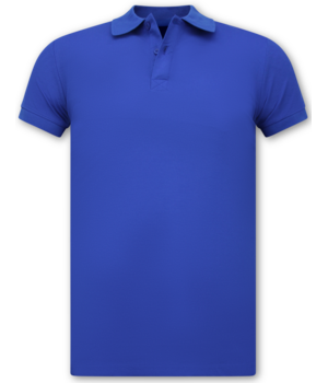 True Rise Polo de hombre - Polo de manga corta - Polo de hombre - Corte ajustado - A150 - Azul cobalto